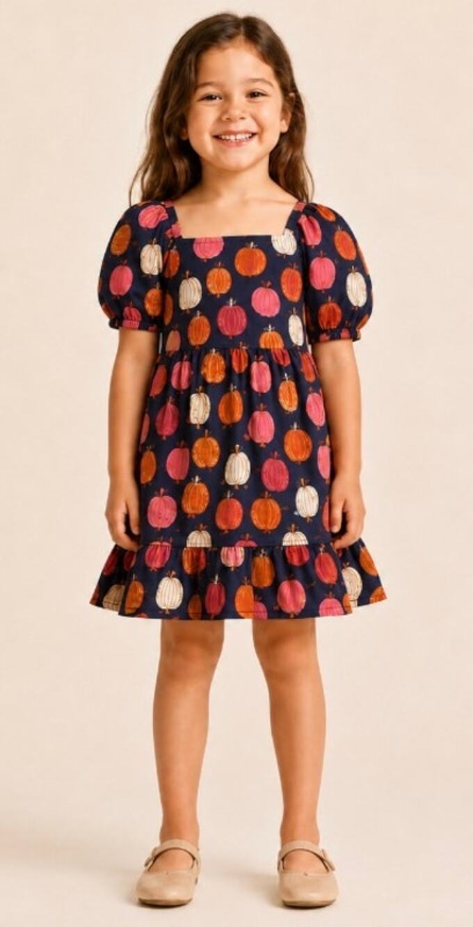 NWT Gymboree Pumpkin Smocked Dress 5T Fall Harvest Thanksgiving Halloween